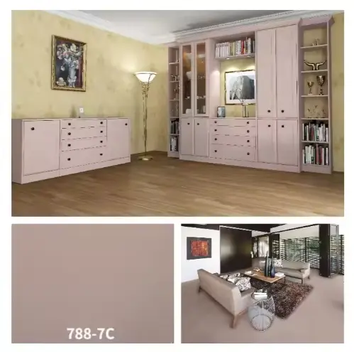 Vacume Press Wood Grain Pvc Heat Shrink Film