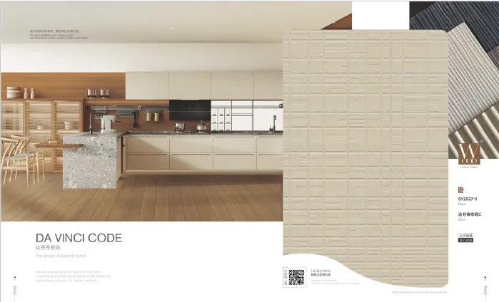 PVC Deep Embossing Decorative Film for Panels
