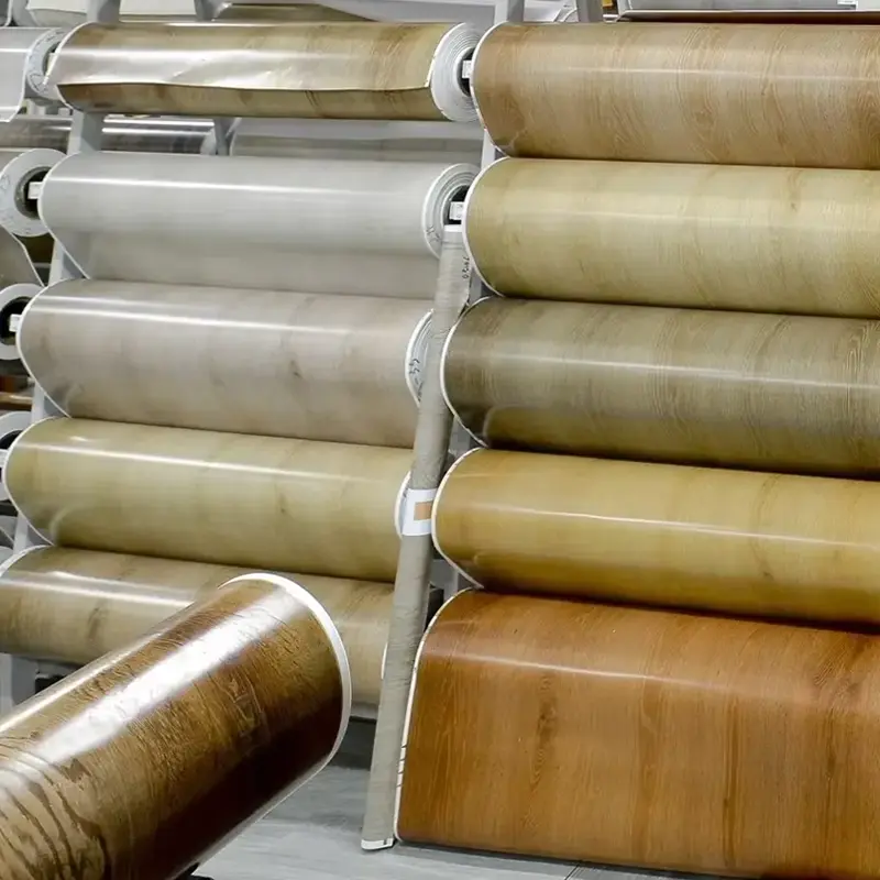 Scannáin decor datha PVC le haghaidh laminating ar urláir WPC